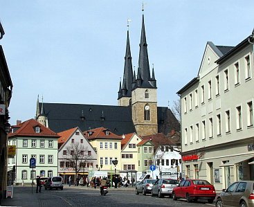 Die Altstadt Saalfelds.