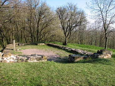 Mauerreste der Radegundiskapelle Mühlburg