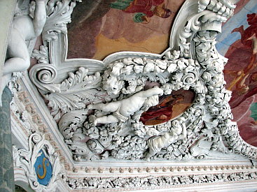 Stuckdekoration in der Schlosskapelle Saalfeld