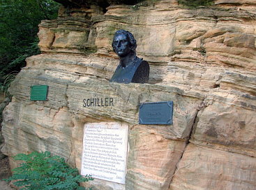 Denkmal an der Schillershöhe Rudolstadt-Volkstedt.