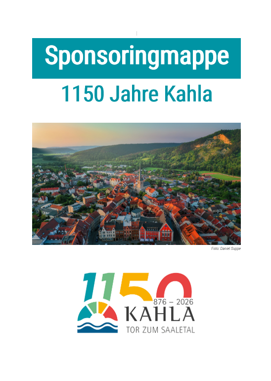 1150 Jahre Kahla 876 - Sponsoringmappe