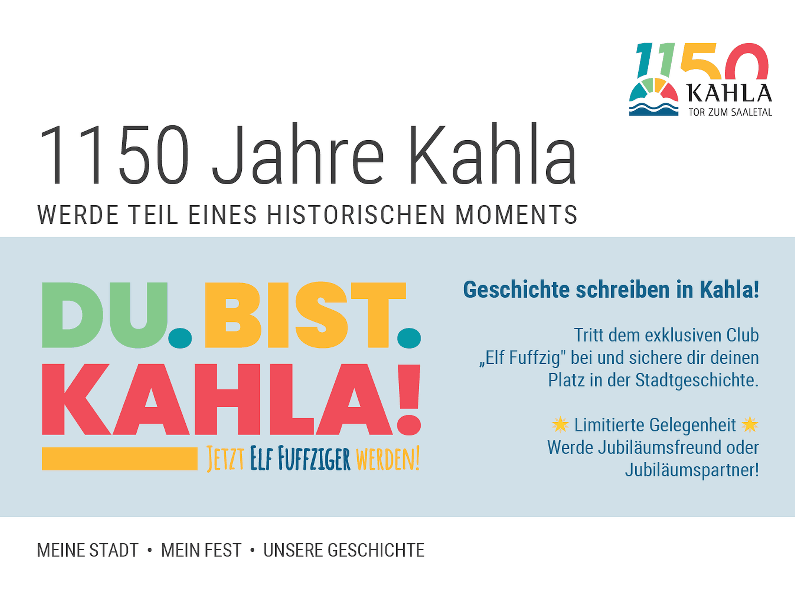 1150 Jahre Kahla - Werde Elf Fuffziger!