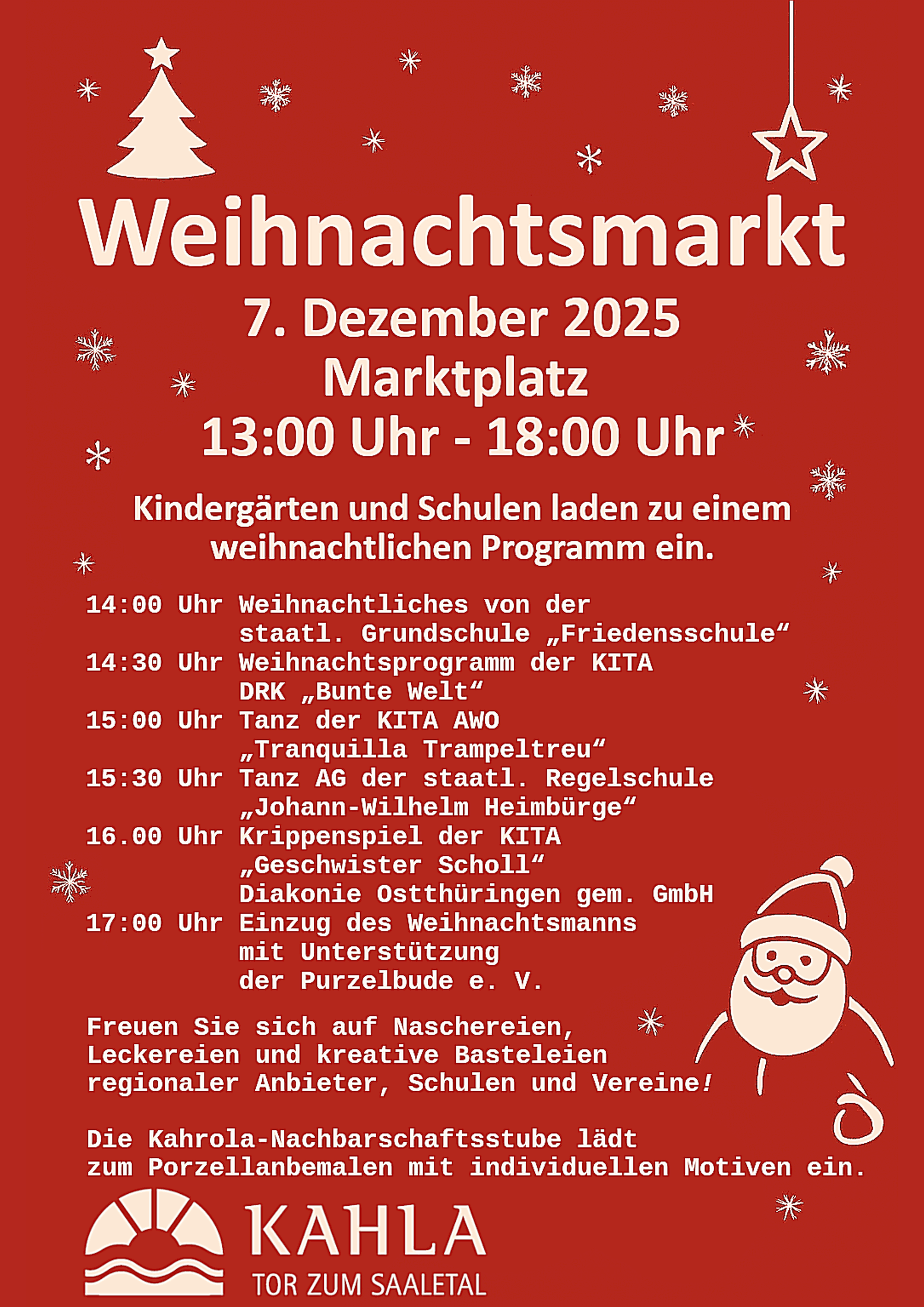 Plakat: Weihnachtsmarkt 2025