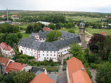 Schloss Ehrenstein von Kirchturm aus