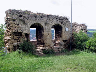 Palas der Burg Gleissberg.