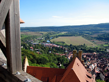 Blick vom Normannstein über das Werratal.