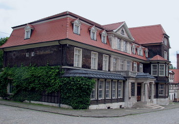 Das Herrenhaus auf dem Rittergut Holzdorf bei Weimar.