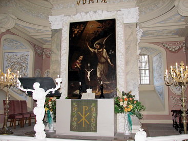 Altargemaelde in der Schlossskirche Eisenberg.