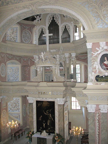 Orgel in der Schlosskirche Eisenberg.