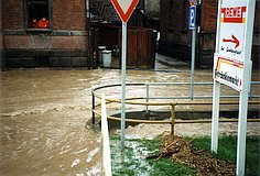 Hochwasser im April 1994: Bachstraße/Marktpforte