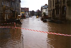 Hochwasser im April 1994: Bachstraße