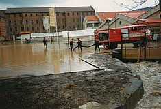 Hochwasser im April 1994: Ölwiesenweg