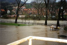 Hochwasser im April 1994: Indianer Spielplatz