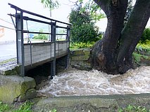Hochwasser Mai/Juni 2013: Bach am Ölwiesenweg