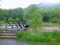 Hochwasser Mai/Juni 2013: Saalebrücke