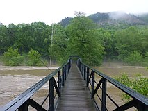 Hochwasser Mai/Juni 2013: Saalebrücke