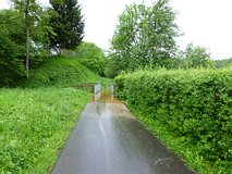 Hochwasser Mai/Juni 2013: Brücke am Fuß-/Radweg nach Kleineutersdorf