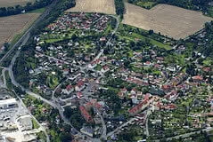 Luftbilder von Kahla: Blick auf den Parnitzberg - oben die Neubauten 'Schönblick'
