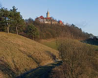 die Leuchtenburg: auf dem Weg zum Dohlenstein - Foto: A. Schröder (2007-01-14)