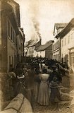 historische Ansichten: Feuer in der Härtelsmühle 'Eisen Müller' 28.09.1908