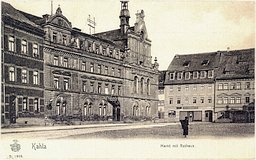 historische Ansichten: Markt mit Rathaus 1903