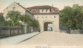 historische Ansichten: Kahla, oberes Tor 1877