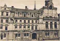 historische Ansichten: Rathaus mit HO Gaststätte 'Ratskeller'