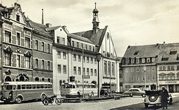 historische Ansichten: Rathaus und Konsum