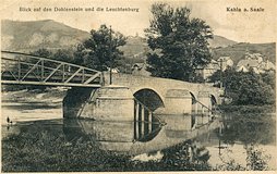 historische Ansichten: Saalebrücke Kahla