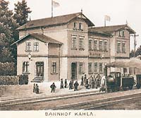 Bahnhof um 1875
