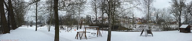 Kahla Thüringen - Spielplatz im Winter - 13. Februar 2012